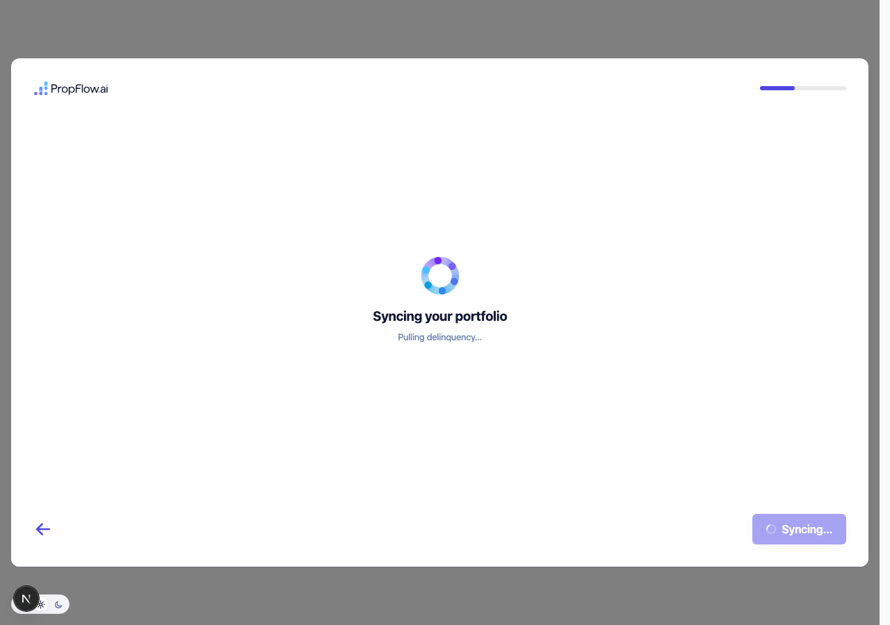 Syncing your portfolio screen: Pulling delinquency